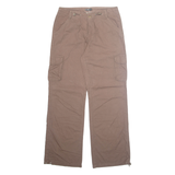 SAIX Cargo Workwear Mens Trousers Brown Regular Straight W30 L32