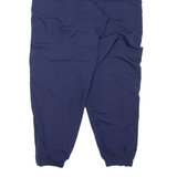 Lined Mens Track Pants Blue Tapered M W26 L30