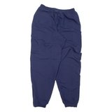 Lined Mens Track Pants Blue Tapered M W26 L30