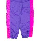 PLAYCREW Womens Track Pants Purple Tapered L W38 L34