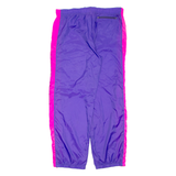 PLAYCREW Womens Track Pants Purple Tapered L W38 L34