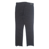 LEVI'S 724 Premuim Womens Jeans Black Regular Tapered W32 L29