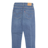 LEVI'S 721 Womens Jeans Blue Regular Tapered Stone Wash W23 L27