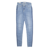 LEVI'S 710 Premium Womens Jeans Blue Regular Skinny Stone Wash W26 L32