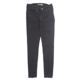 LEVI'S 711 Womens Jeans Black Slim Skinny W25 L28