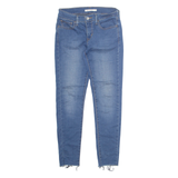 LEVI'S 710 Womens Jeans Blue Slim Skinny Stone Wash W27 L27