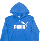 PUMA Mens Blue Hoodie Full Zip S