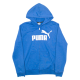 PUMA Mens Blue Hoodie Full Zip S