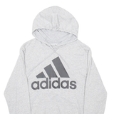 ADIDAS Mens Grey Hoodie S