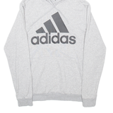 ADIDAS Mens Grey Hoodie S