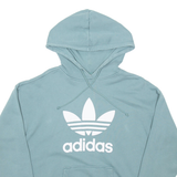 ADIDAS Womens Blue Hoodie UK 8
