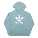 ADIDAS Womens Blue Hoodie UK 8