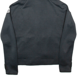 ADIDAS Womens Black Hoodie Full Zip UK 12