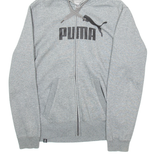 PUMA Mens Grey Hoodie Full Zip M
