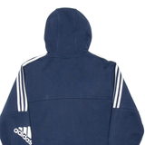 ADIDAS Mens Blue Hoodie Full Zip S
