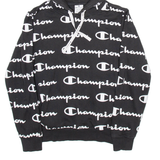 CHAMPION Mens Black Hoodie M