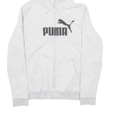 PUMA Mens Grey Hoodie Full Zip L