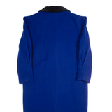 MISS SMITH Womens Overcoat Coat Blue Wool 90s UK 12