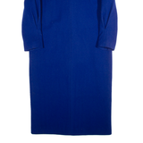 MISS SMITH Womens Overcoat Coat Blue Wool 90s UK 12