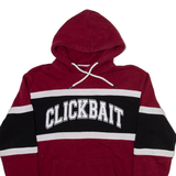 CLICKBAIT Mens Red Hoodie USA M