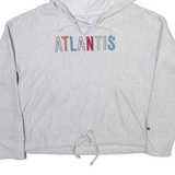 CHAMPION Womens White Hoodie M