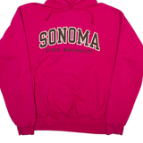 CHAMPION Sonoma State University Womens Pink Hoodie USA M