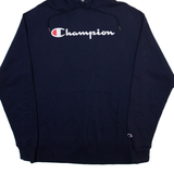 CHAMPION Mens Blue Hoodie M