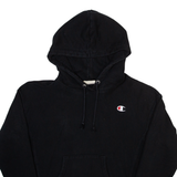 CHAMPION Womens Black Hoodie S