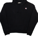 CHAMPION Womens Black Hoodie S