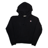 CHAMPION Womens Black Hoodie S