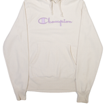 CHAMPION Mens Cream Hoodie S