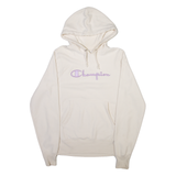 CHAMPION Mens Cream Hoodie S