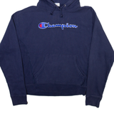 CHAMPION Mens Blue Hoodie M