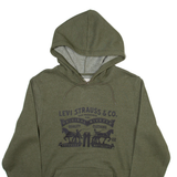 LEVI'S Mens Green Hoodie S