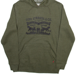 LEVI'S Mens Green Hoodie S