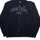 NIKE Pointers UWSP Mens Grey Hoodie Full Zip XL