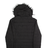 TOMMY HILFIGER Insulated Womens Puffer Coat Black Hooded S