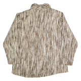 MARIA A Womens Blazer Jacket Brown Knit 90s M