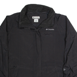 COLUMBIA Womens Rain Jacket Black L