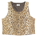 ALBA MODA Womens Blazer Waistcoat Brown 90s UK 18