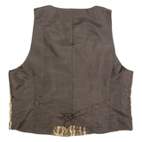 ALBA MODA Womens Blazer Waistcoat Brown 90s UK 18