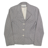 JACQUELINE DE YOUNG Womens Blazer Jacket Black 90s Houndstooth S