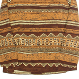 KASPER ASP Womens Blazer Jacket Brown 90s Fair Isle S