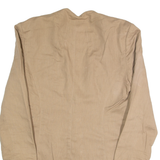 VERTIGO Womens Blazer Jacket Brown Linen 90s S