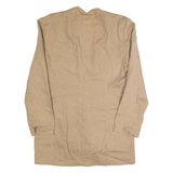 VERTIGO Womens Blazer Jacket Brown Linen 90s S