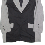 Womens Blazer Jacket Black 90s Houndstooth UK 12