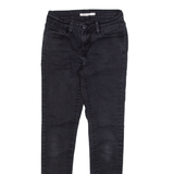 LEVI'S Womens Jeans Black Slim Skinny W24 L28