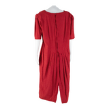 MY MICHELLE Womens Day Dress Red Spotted Short Sleeve Midi L