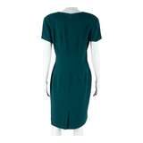 PREVIEW COLLECTION Womens Pencil Dress Green Short Sleeve Knee Length M