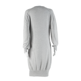 STELLA MCCARTNEY Womens Jumper Dress Grey Long Sleeve Knee Length M